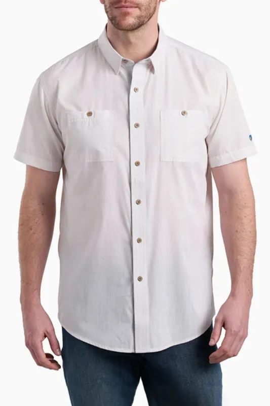 Kuhl Karib Stripe Shirt for Men in Sea Salt | 7460-SEAS sold by Glik’s