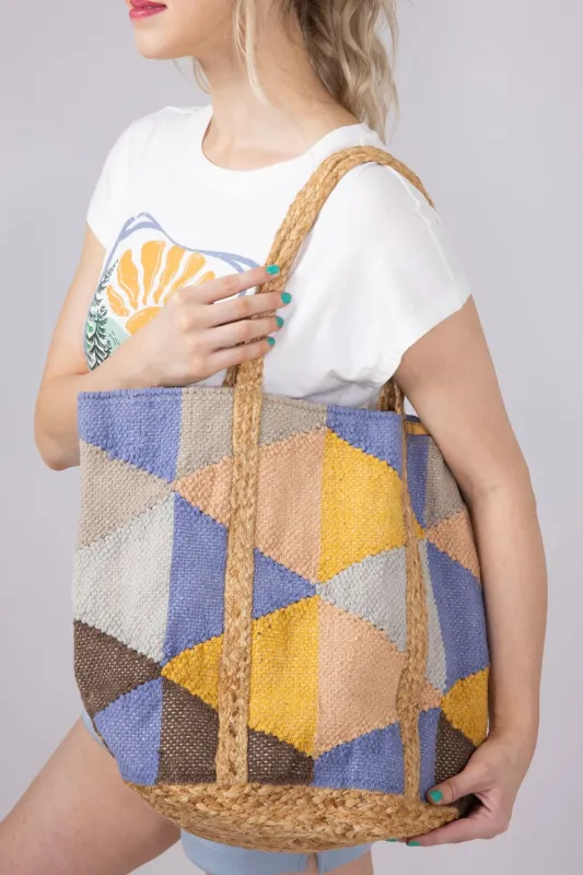 Isla Jute Tote Bag in Multi | H501A sold by Glik’s