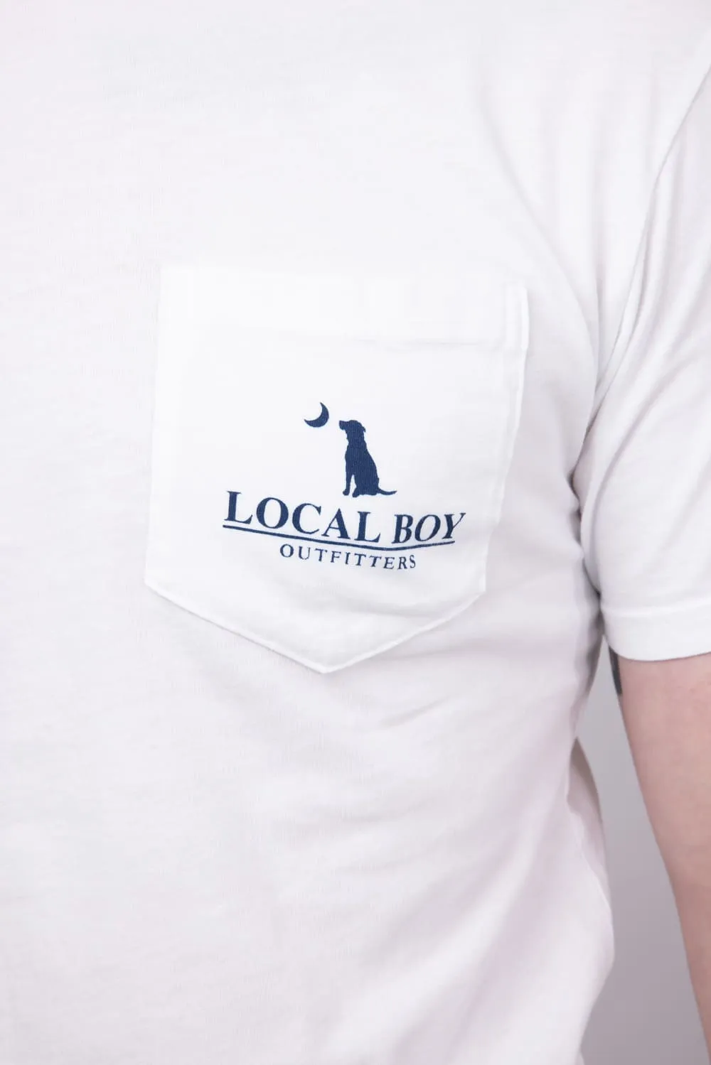 Local Boy Busch T-Shirt for Men in White | L1000531-WHITE sold by Glik’s product image thumbnail 3