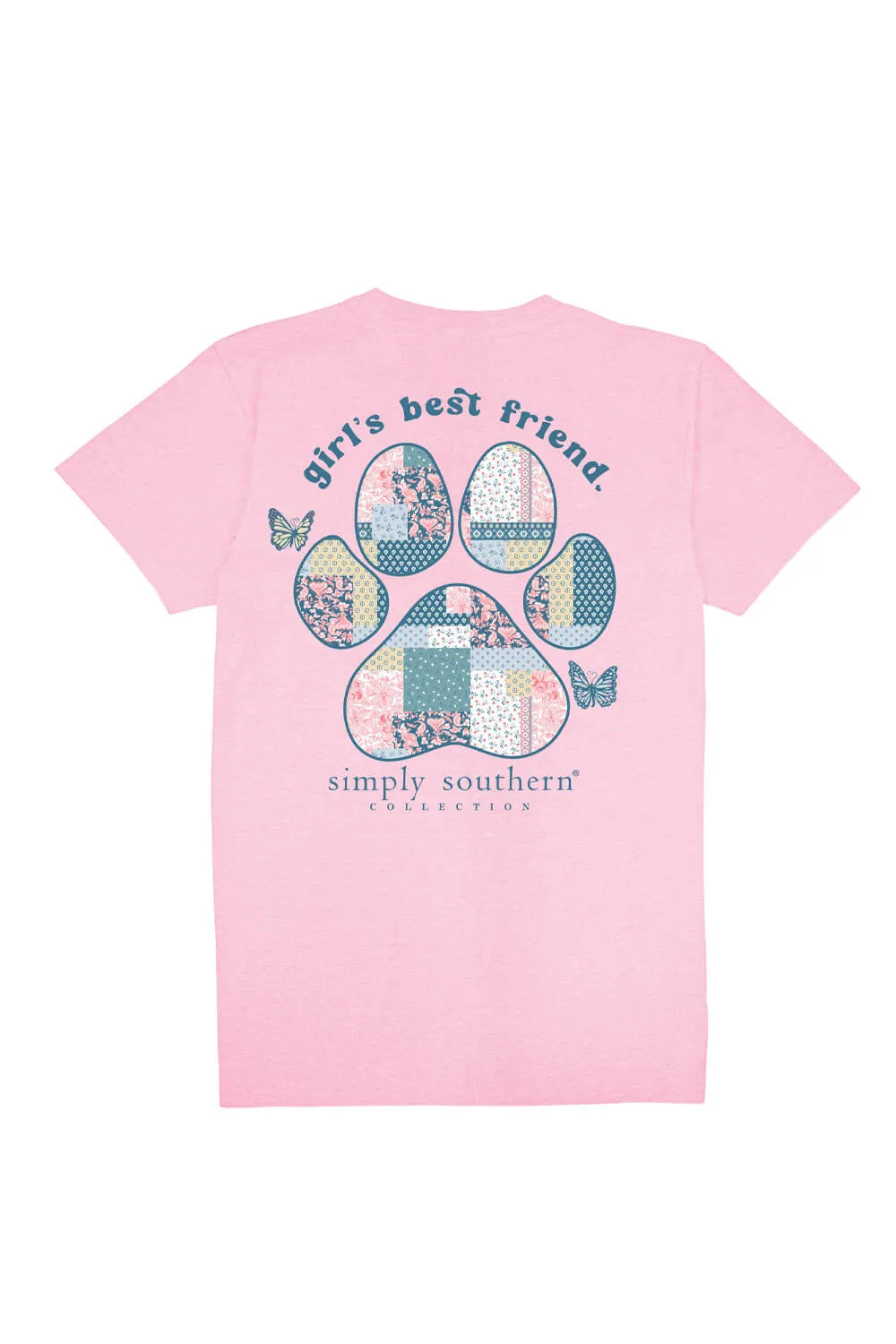 Simply Southern Best Friend T-Shirt for Women in Pink | SS-BF-FNCYCNDY sold by Glik’s