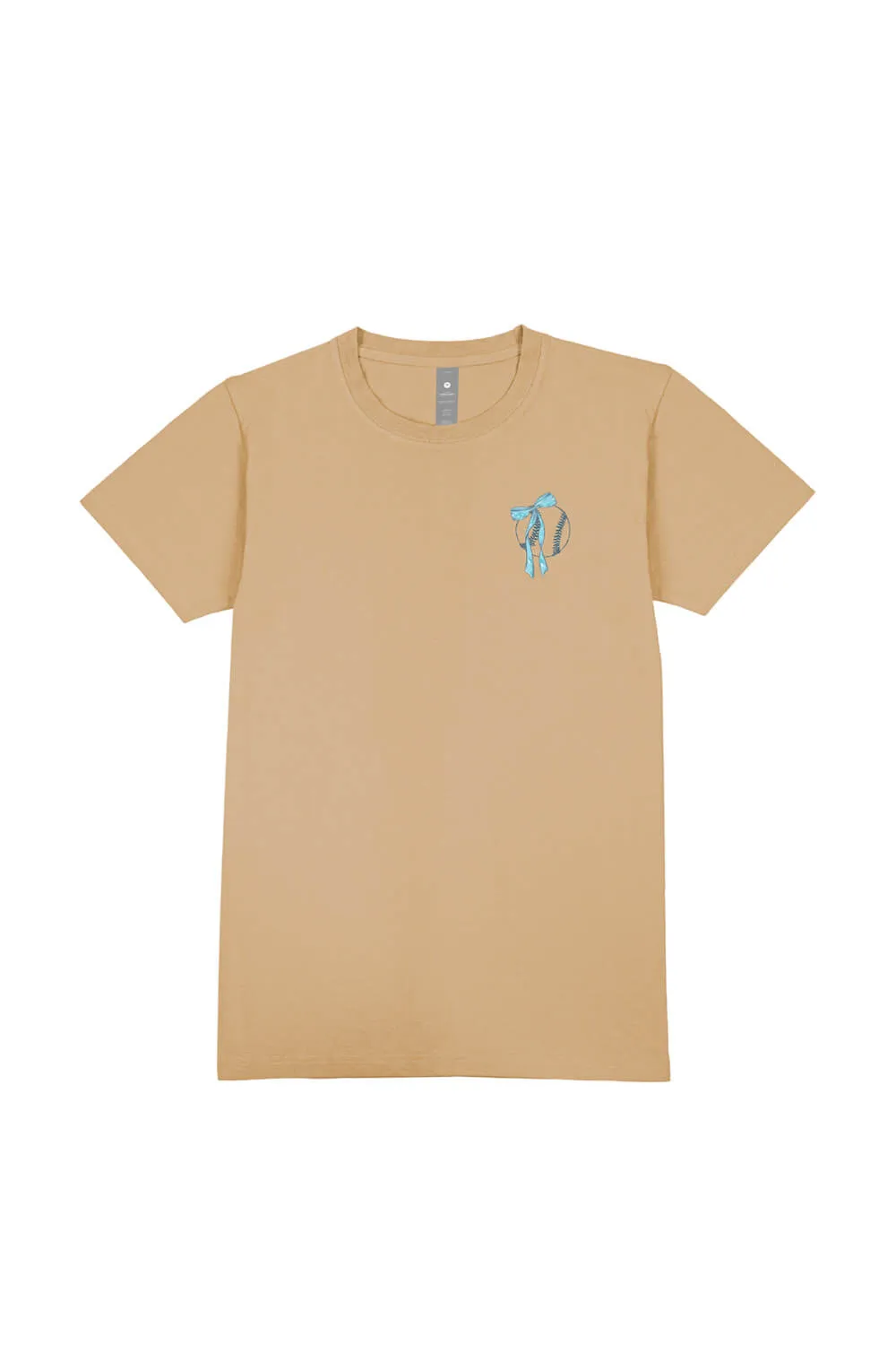 Simply Southern Youth Patched Baseball T-Shirt for Girls in Khaki | YTH-SS-PATCHBALL-KHAKI sold by Glik’s product image thumbnail 2