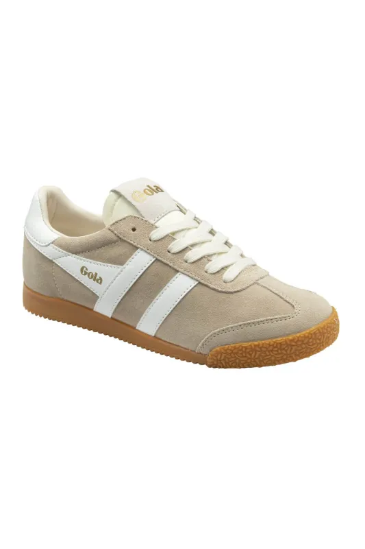 Gola Elan Suede Sneakers for Women in Bone/White | CLB538-CW sold by Glik’s
