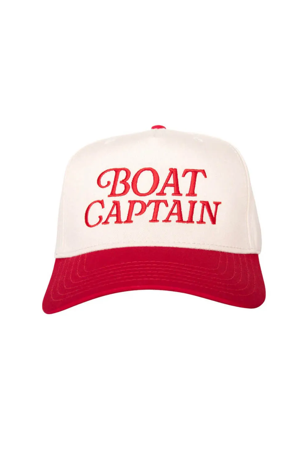 Boat Captain Trucker Hat for Women in Red/Tan | KDC-BC-1127-RED-TAN sold by Glik’s product image thumbnail 2