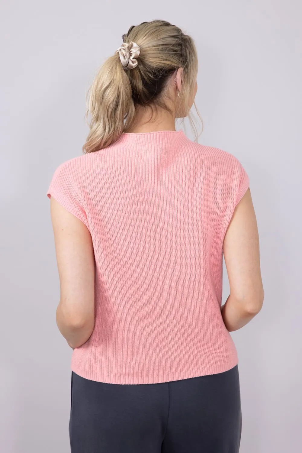 Simply Southern Breeze Knit Cap Sleeve Sweater for Women in Salmon | PP-0125-TOP-BREEZE-PKT-SALMON sold by Glik’s product image thumbnail 2