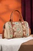 Tooled Barrel Satchel Crossbody Bag for Women in Tan | MW1313-9800-TN sold by Glik’s