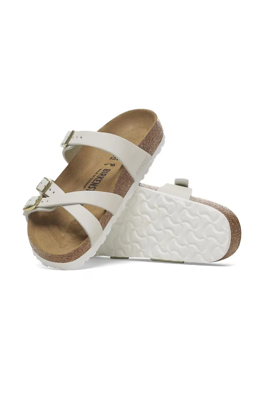 Birkenstock Franca Nubuck Leather Sandals for Women in Antique White | 1029406 sold by Glik’s product image thumbnail 4