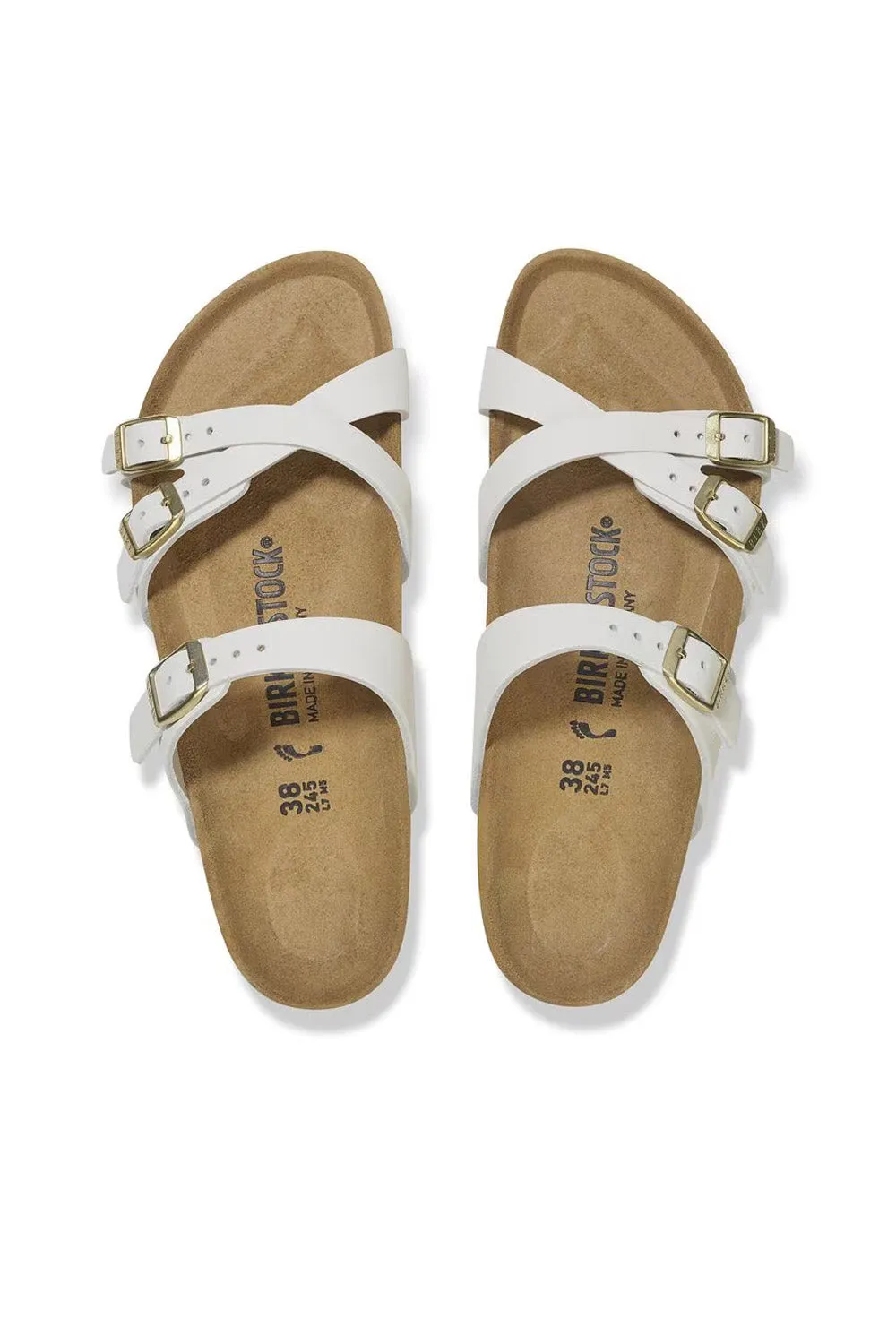 Birkenstock Franca Nubuck Leather Sandals for Women in Antique White | 1029406 sold by Glik’s product image thumbnail 5