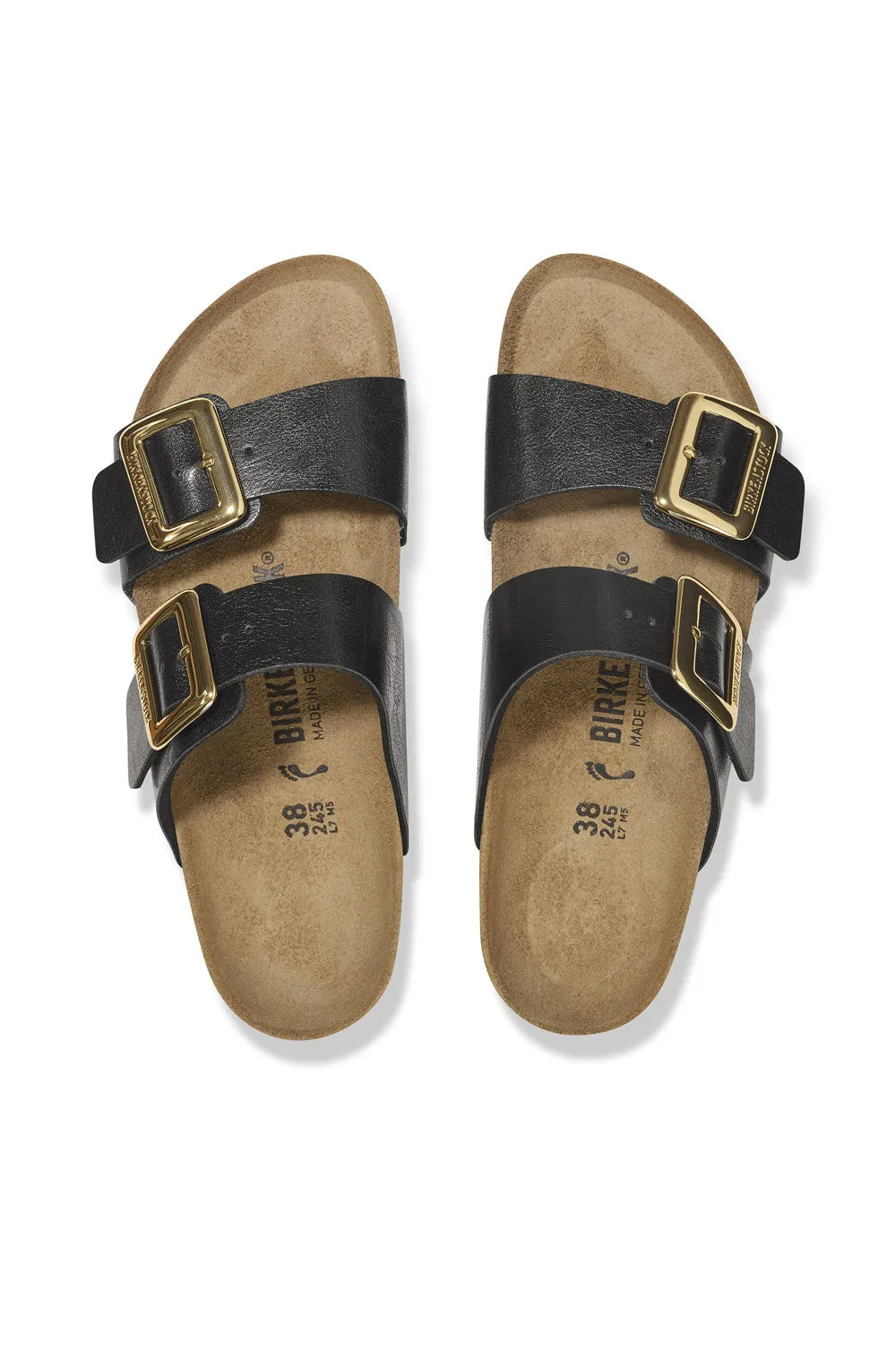 Birkenstock Sydney Luxe Buckle Birko-Flor Sandals for Women in Black | 1029457 sold by Glik’s product image thumbnail 5