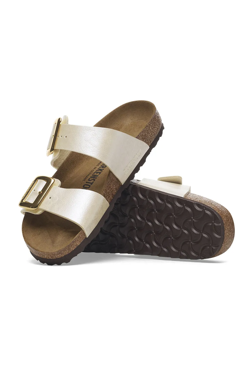 Birkenstock Sydney Luxe Buckle Birko-Flor Sandals for Women in Pearl | 1029492 sold by Glik’s product image thumbnail 4