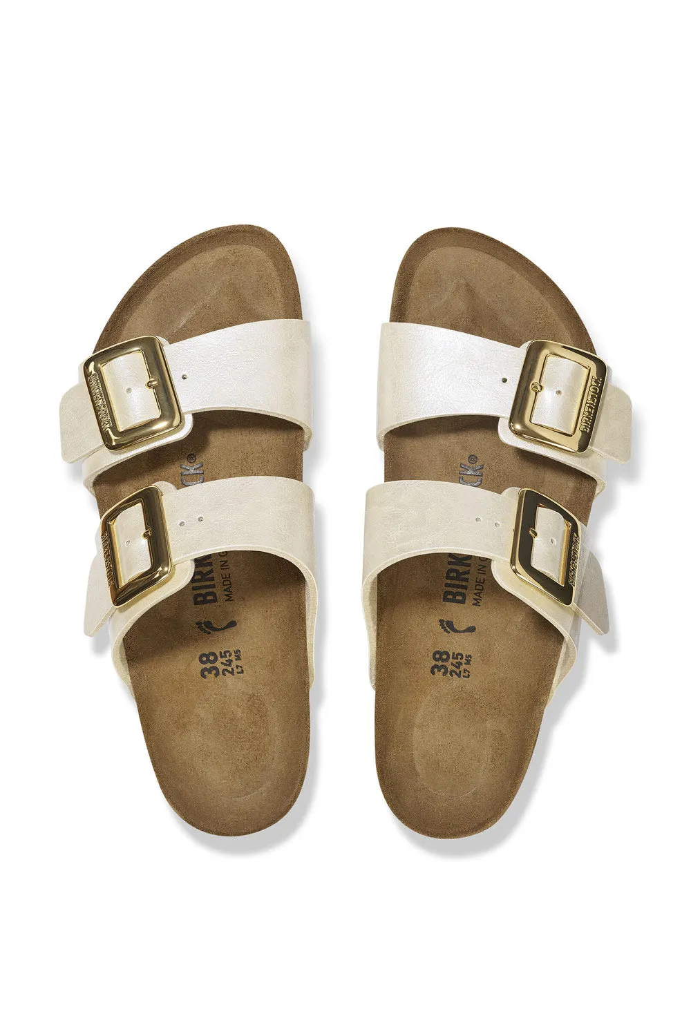 Birkenstock Sydney Luxe Buckle Birko-Flor Sandals for Women in Pearl | 1029492 sold by Glik’s product image thumbnail 3