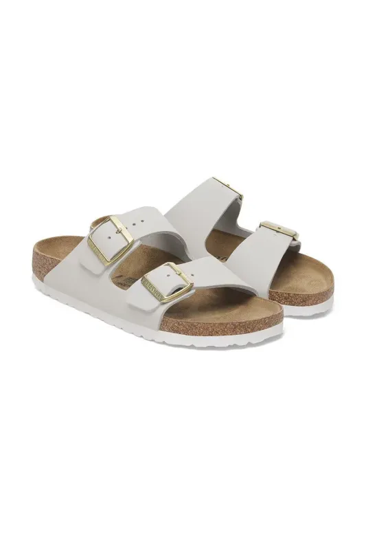 Birkenstock Arizona Nubuck Leather Sandals for Women in Antique White | 1029475 sold by Glik’s