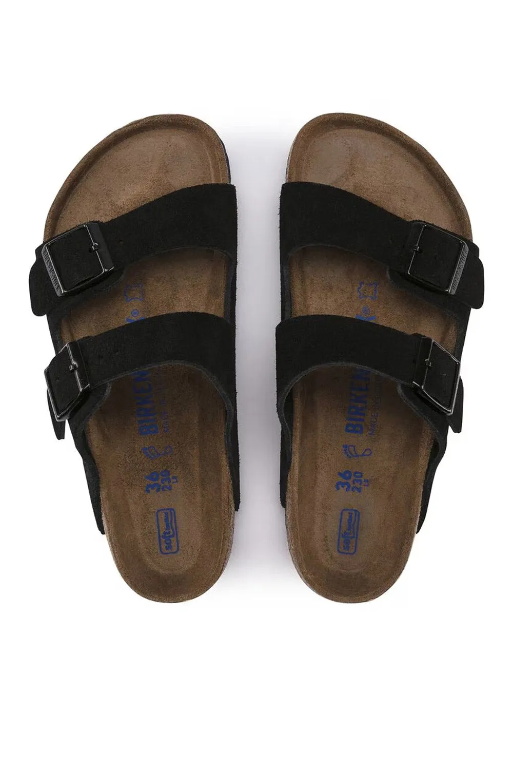 Birkenstock Arizona Soft Footbed Suede Leather Sandals for Men in Black | 951321 sold by Glik’s product image thumbnail 5