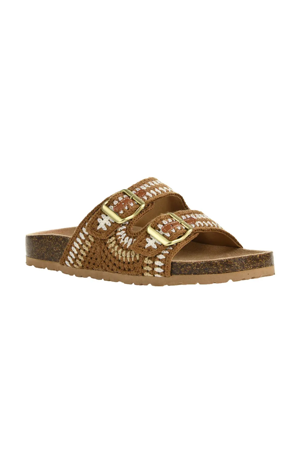 Dirty Laundry Tambour Palm Dream Crochet Sandals for Women in Brown | TZR-028 BROWN sold by Glik’s