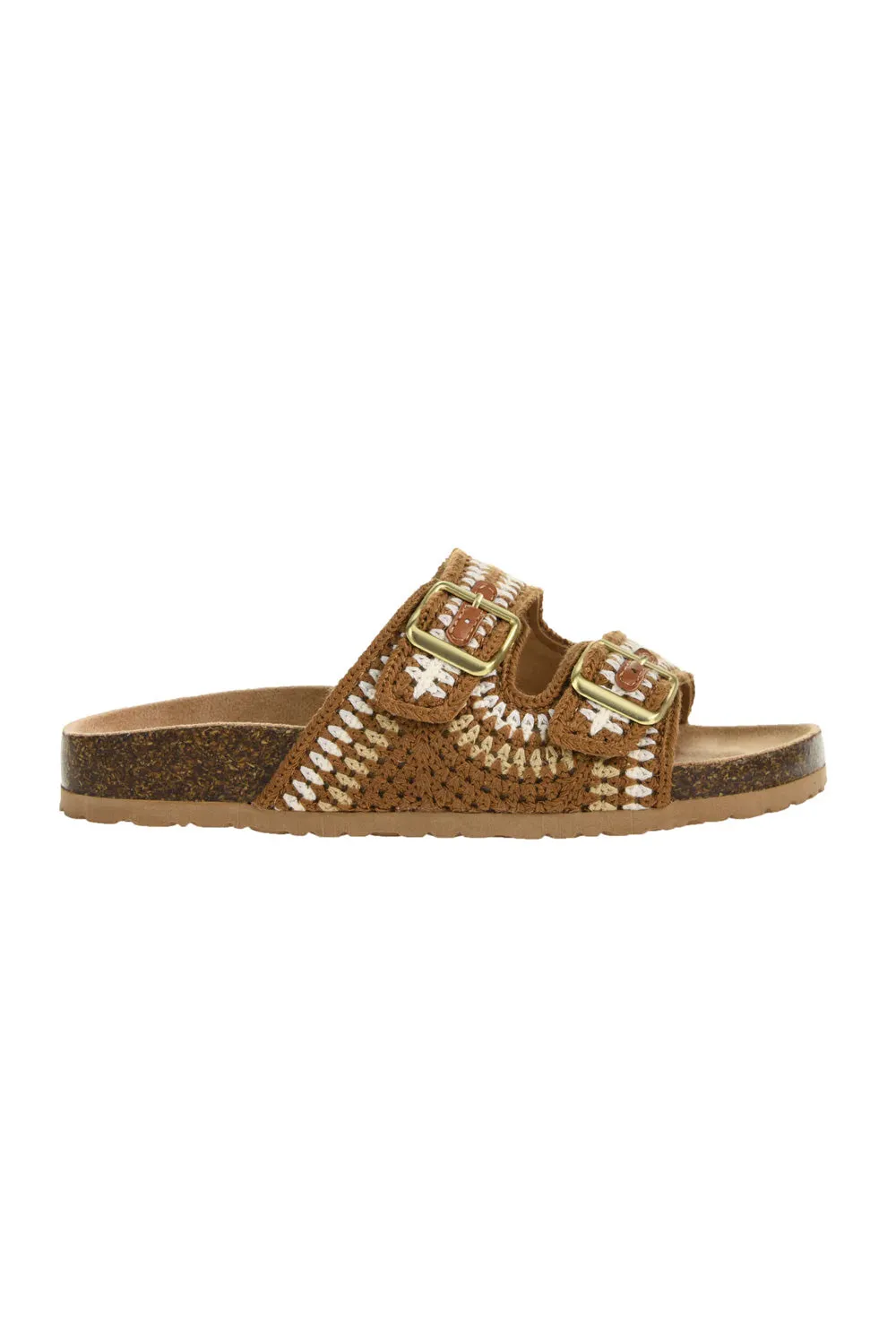 Dirty Laundry Tambour Palm Dream Crochet Sandals for Women in Brown | TZR-028 BROWN sold by Glik’s product image thumbnail 2