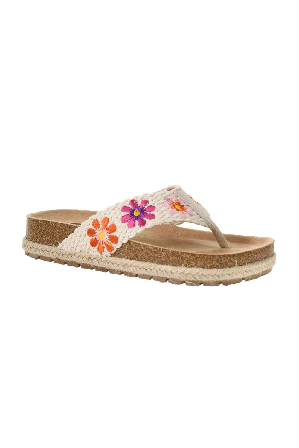 Dirty Laundry Tigerlily Sanora Crochet Platform Flip Flops for Women in Natural | TOWW-022 NATURAL sold by Glik’s