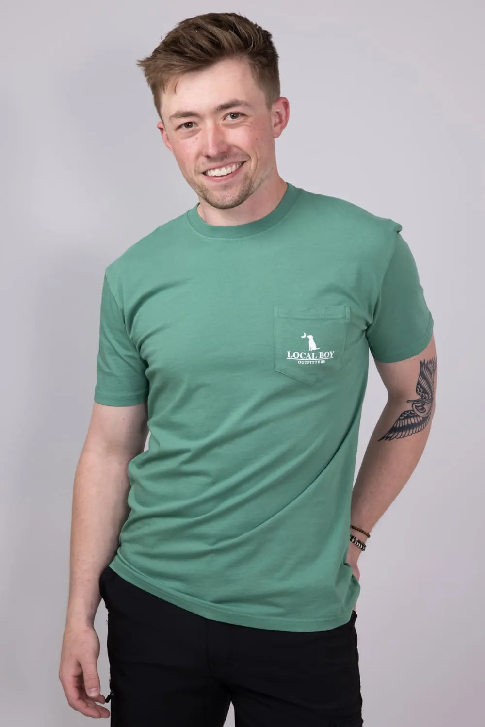 Local Boy Fairway T-Shirt for Men in Light Green | L1000576-LTGREEN sold by Glik’s product image thumbnail 4