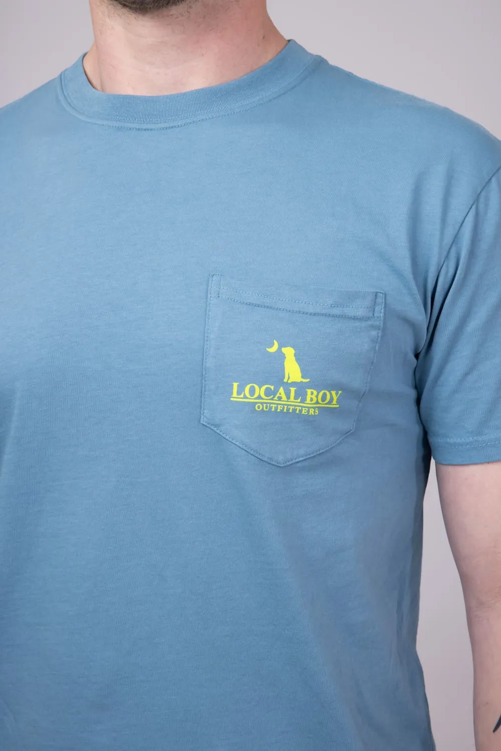 Local Boy Cinco De Drinko T-Shirt for Men in Blue | L1000540-SLATE sold by Glik’s product image thumbnail 3