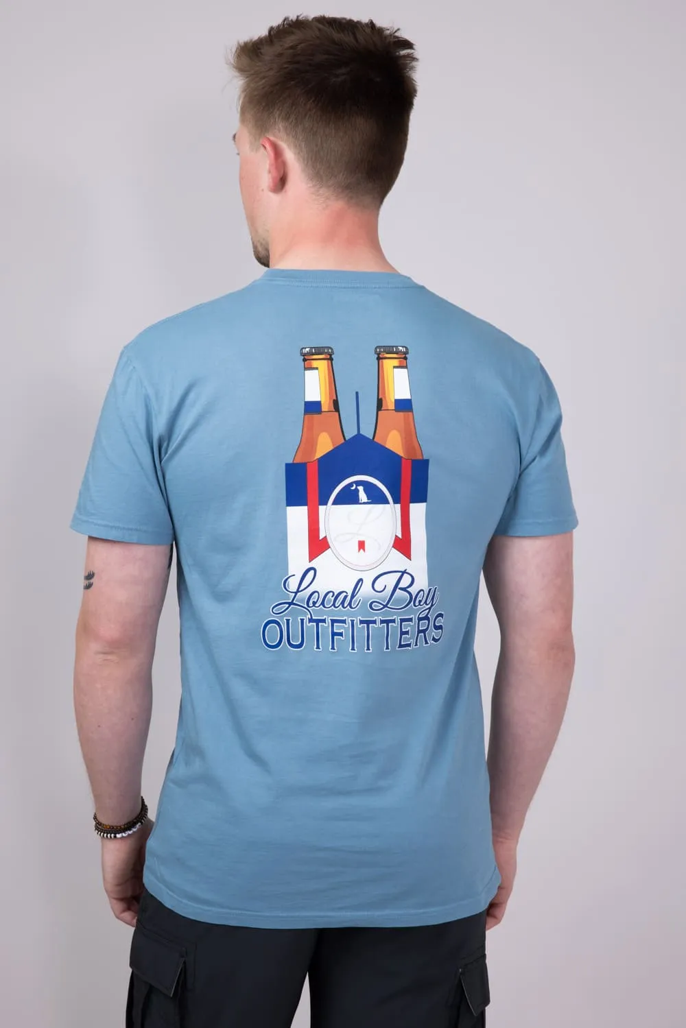 Local Boy Ultra Sixer T-Shirt for Men in Blue | L1000538-SLATE sold by Glik’s product image thumbnail 4