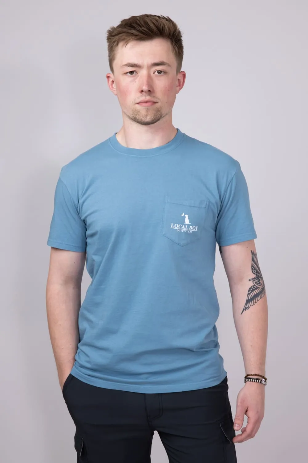 Local Boy Ultra Sixer T-Shirt for Men in Blue | L1000538-SLATE sold by Glik’s product image thumbnail 2