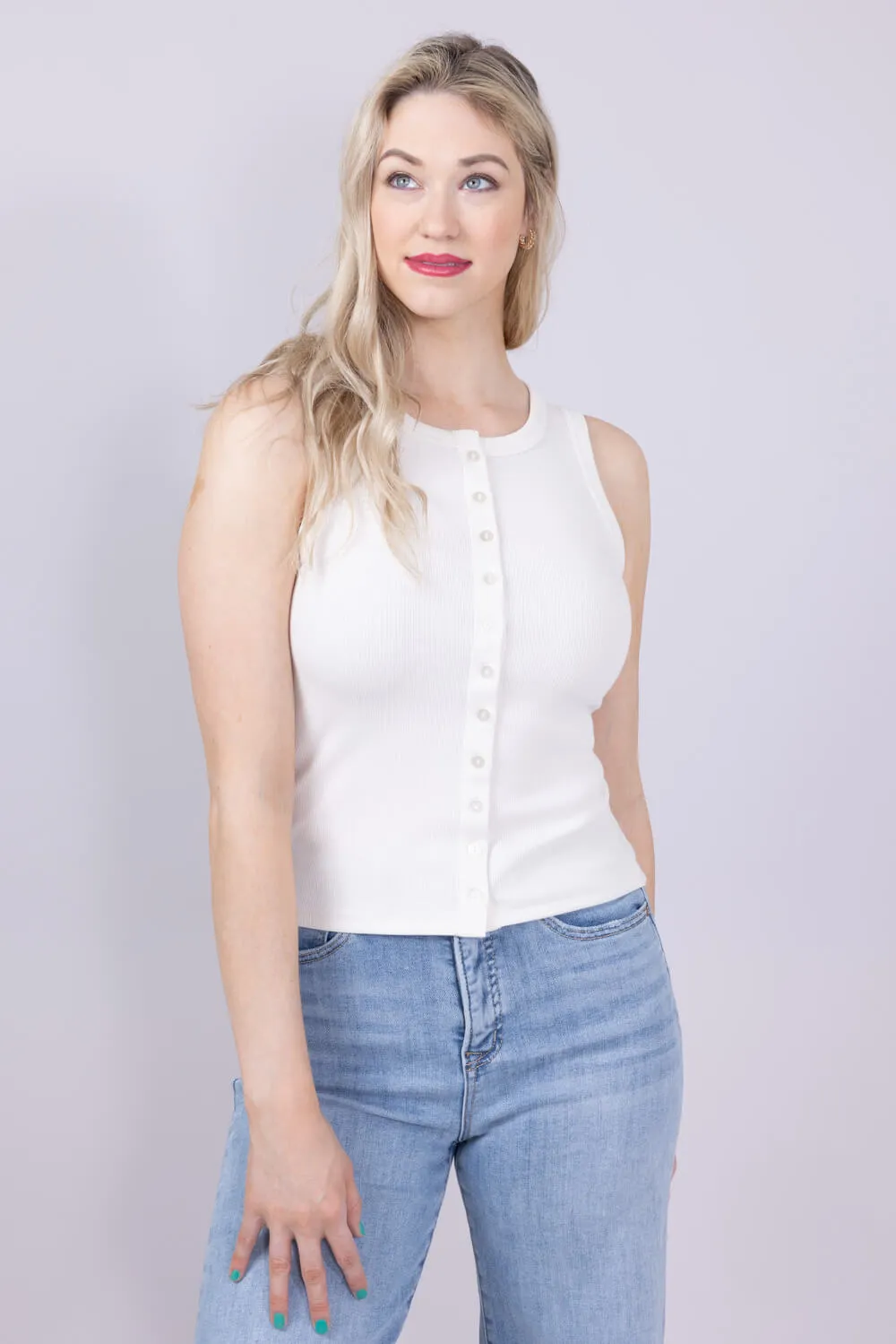 Thread & Supply Luella Tank Top for Women in Ivory | T4600BRTS-IVORY sold by Glik’s product image thumbnail 4