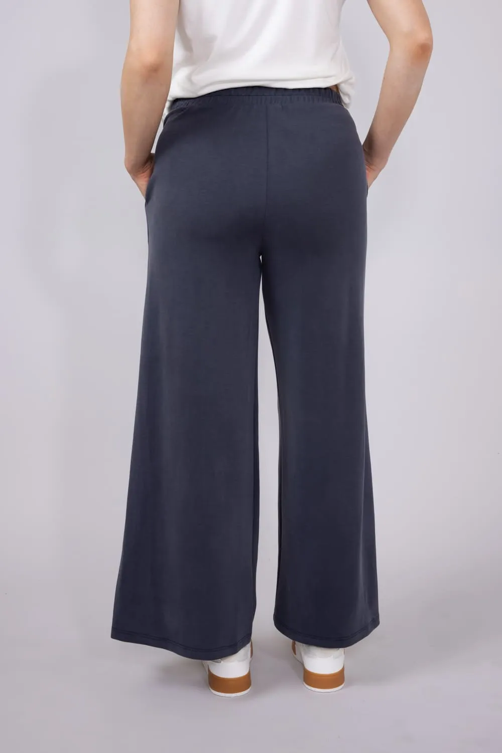 Wide Leg Lounge Pants for Women in Graphite | NP70337-GRAPHITE sold by Glik’s product image thumbnail 4