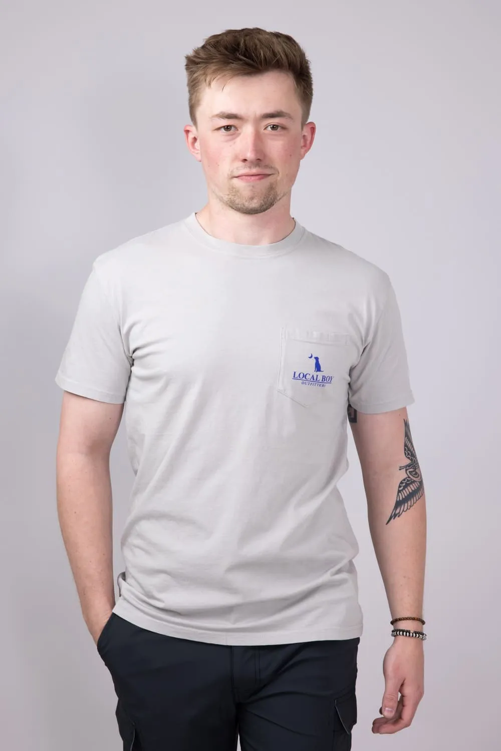 Local Boy Ultra T-Shirt for Men in Silver | L1000535-SILVER sold by Glik’s product image thumbnail 2