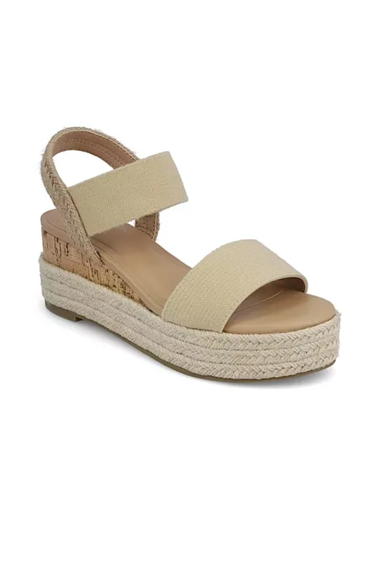 MIA Girl Zenaida Rope Wedge for Women in Natural | GS1559705MG-NATURAL sold by Glik’s