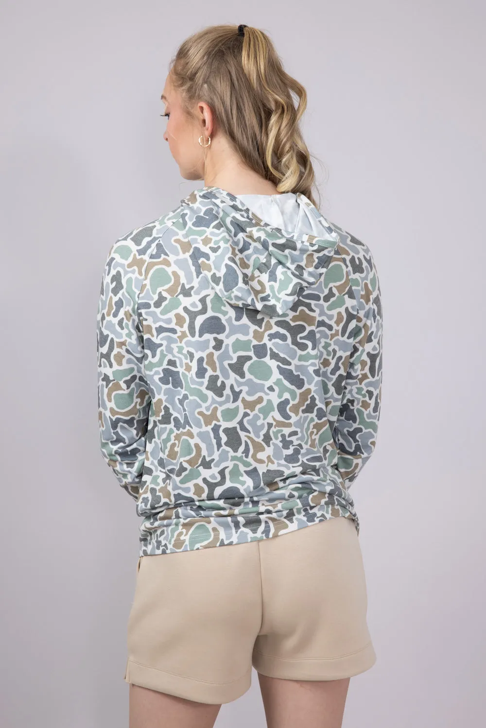 Local Girl Heather Blend Hoodie for Women in Bluff Grey Camo | L5140000-LCB sold by Glik’s product image thumbnail 2