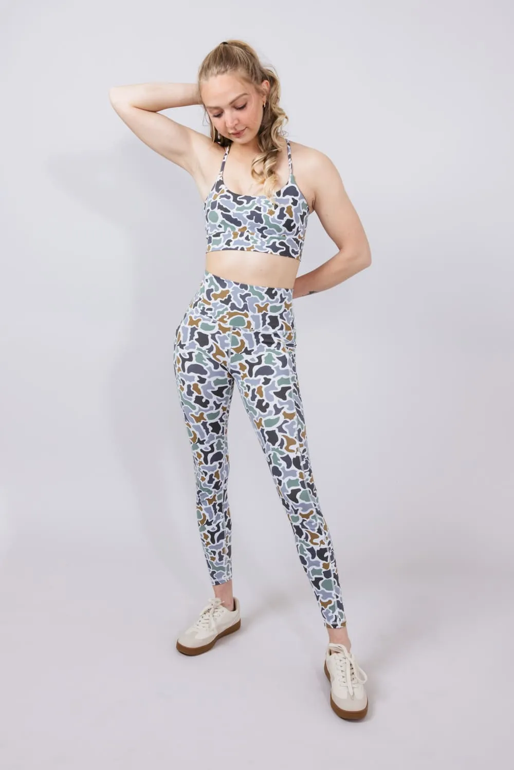 Local Girl Seamed Leggings for Women in Dark Grey Camo | L5160002-LCB sold by Glik’s product image thumbnail 2