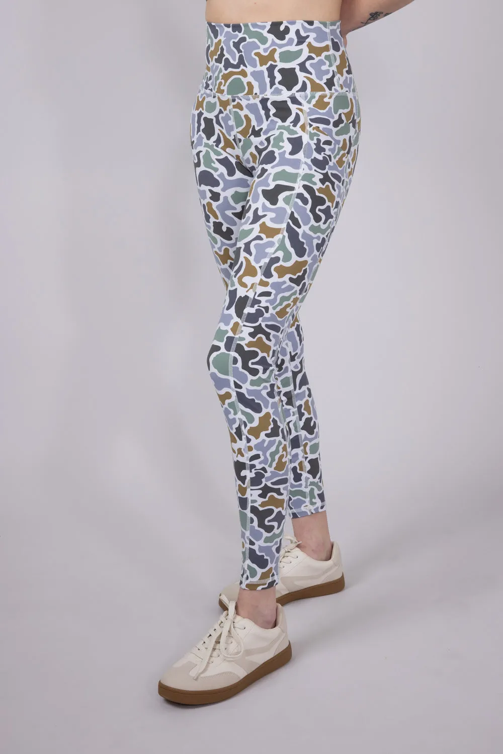 Local Girl Seamed Leggings for Women in Dark Grey Camo | L5160002-LCB sold by Glik’s product image thumbnail 4