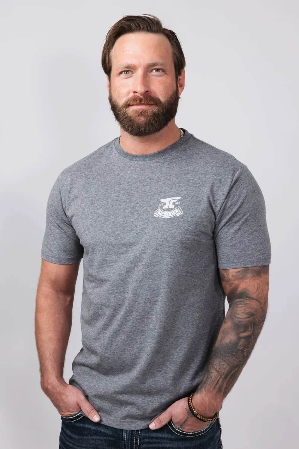 Troll Co Haggler T-Shirt for Men in Charcoal | TC2248-CHAR sold by Glik’s product image thumbnail 2