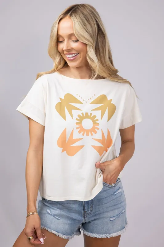 Patagonia Women’s Sunfirst Relaxed Drop Sleeve T-Shirt for Women in Natural | 37808-UDNL sold by Glik’s