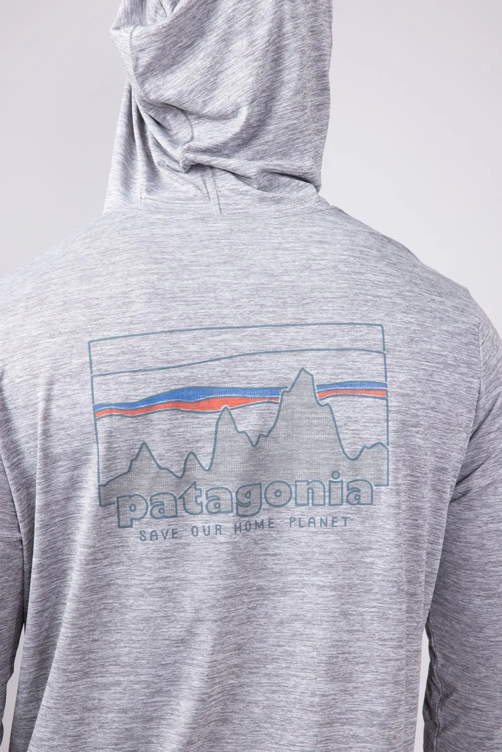 Patagonia Men’s Capeliene Cool Daily Graphic Hooded T-Shirt for Men in Feather Grey | 45325-SKFE sold by Glik’s product image thumbnail 4