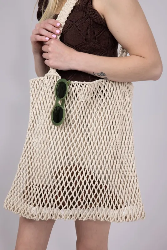 Maui Market Tote for Women in White | H550A sold by Glik’s