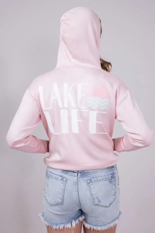 Ocean Drive Youth Lake Life Hoodie for Girls in Pink | KB12349-722-LSHOODCLOUD-HPINK sold by Glik’s