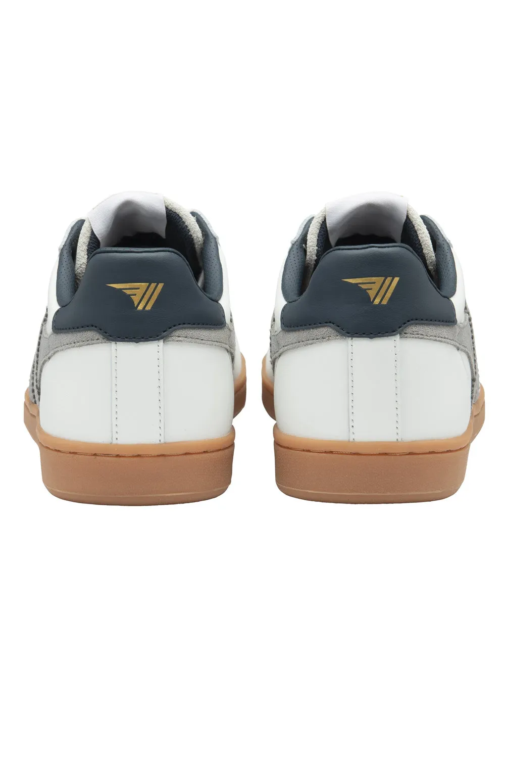 Gola Equipe II Leather Sneakers for Men in White/Cement | CMB388-WC sold by Glik’s product image thumbnail 5