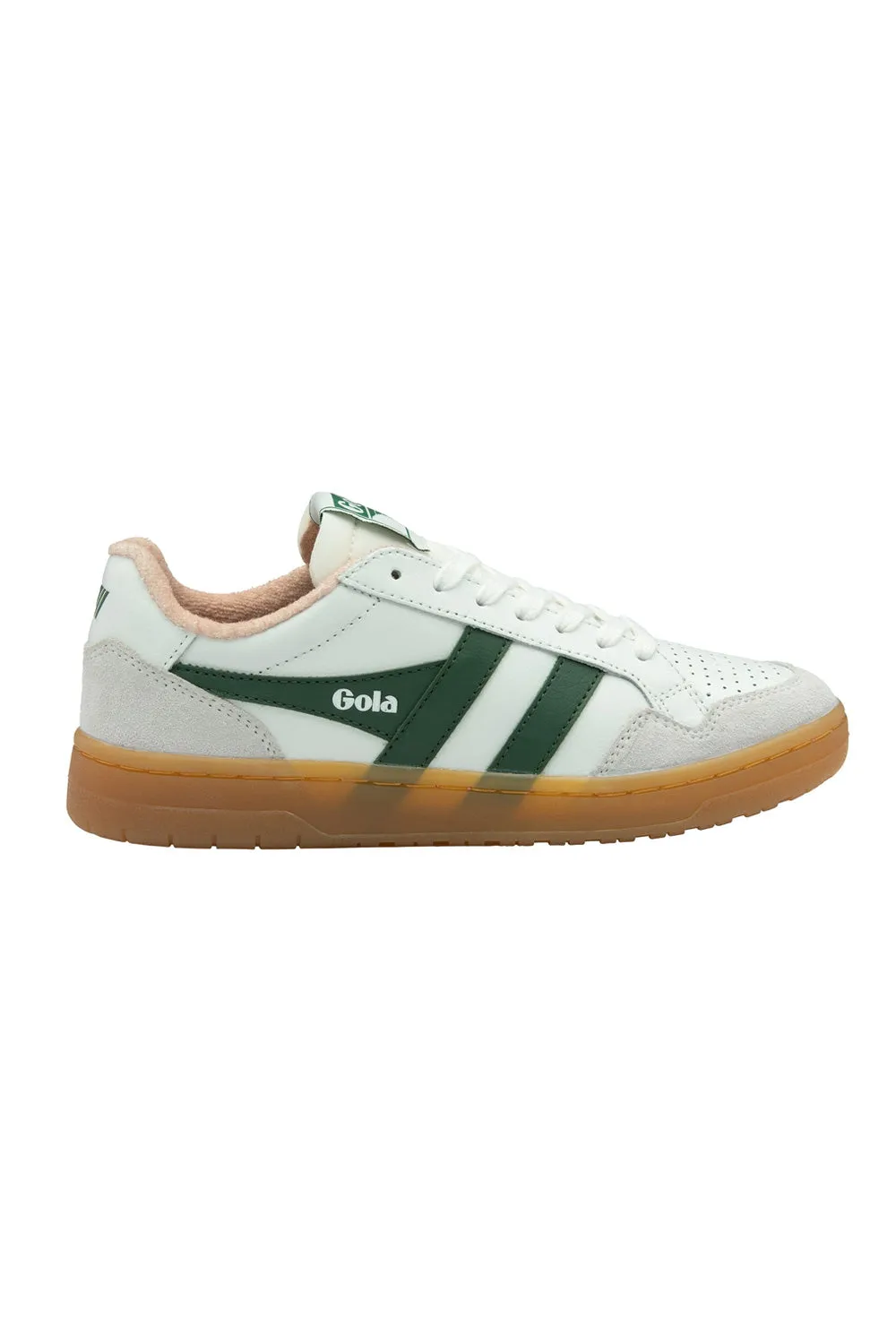 Gola Eagle '86 Sneakers for Women in White/Evergreen | CLB572-WN sold by Glik’s product image thumbnail 3