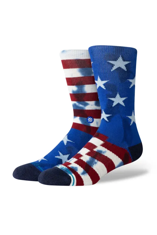 Stance The Banner Crew Socks in Navy | A556A21BAN-NVY sold by Glik’s