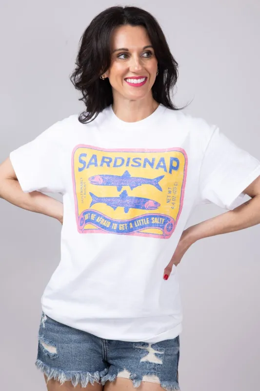 Sardisnap Oversized T-Shirt for Women in White | 32915X-OTS-WHITE sold by Glik’s