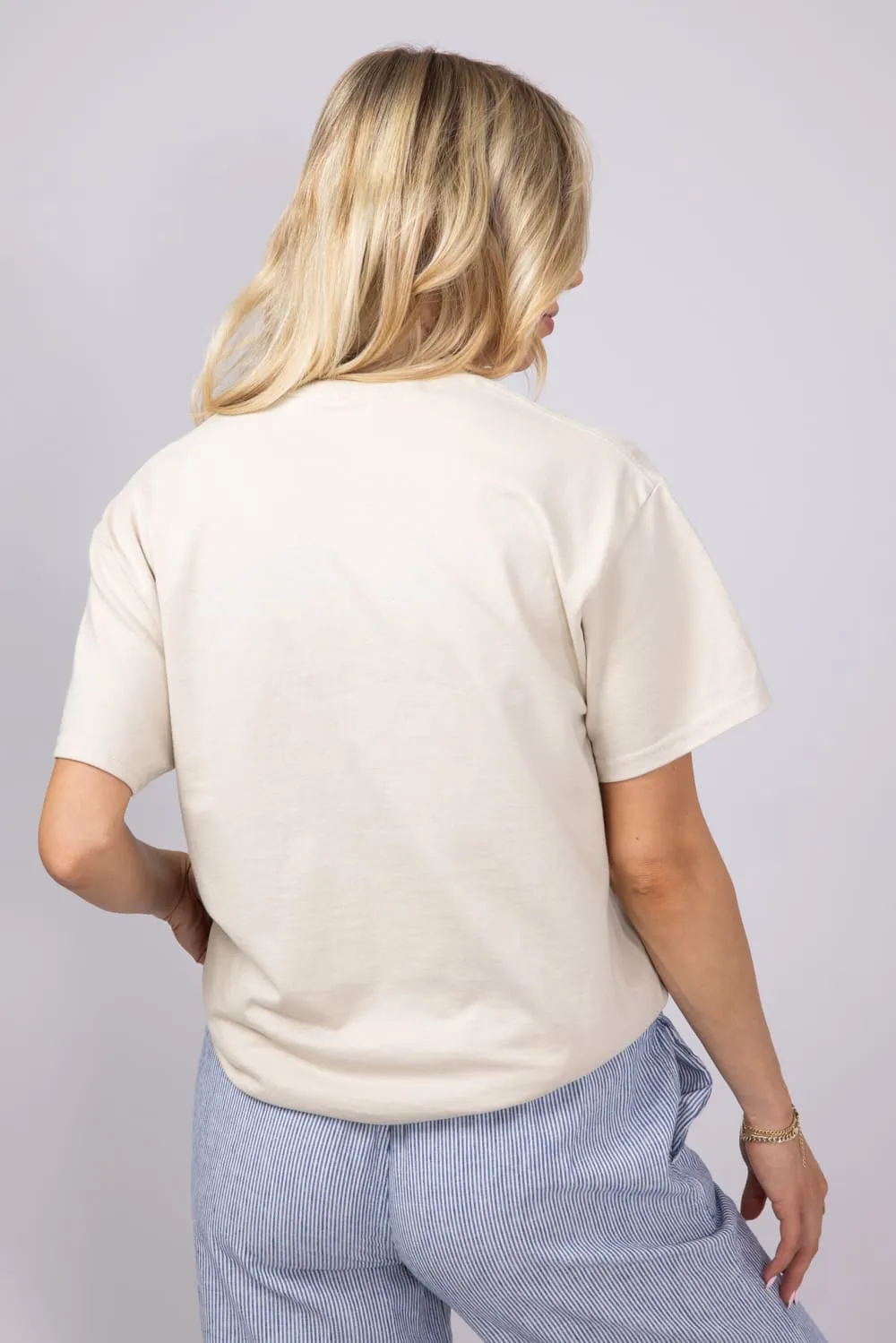 Premium Canned Sardines Oversized T-Shirt for Women in Sand | 32914X-OTS-SAND sold by Glik’s product image thumbnail 2