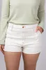 Eunina Lulu Denim Shorts for Women in White | E0002380XT-ECRU sold by Glik’s