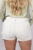 Eunina Lulu Denim Shorts for Women in White | E0002380XT-ECRU sold by Glik’s