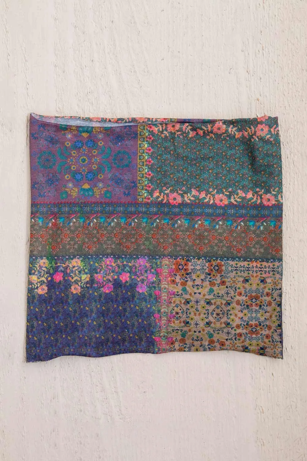 Natural Life Half Boho Bandeau Headband in Dark Patchwork | BBW331 sold by Glik’s product image thumbnail 3