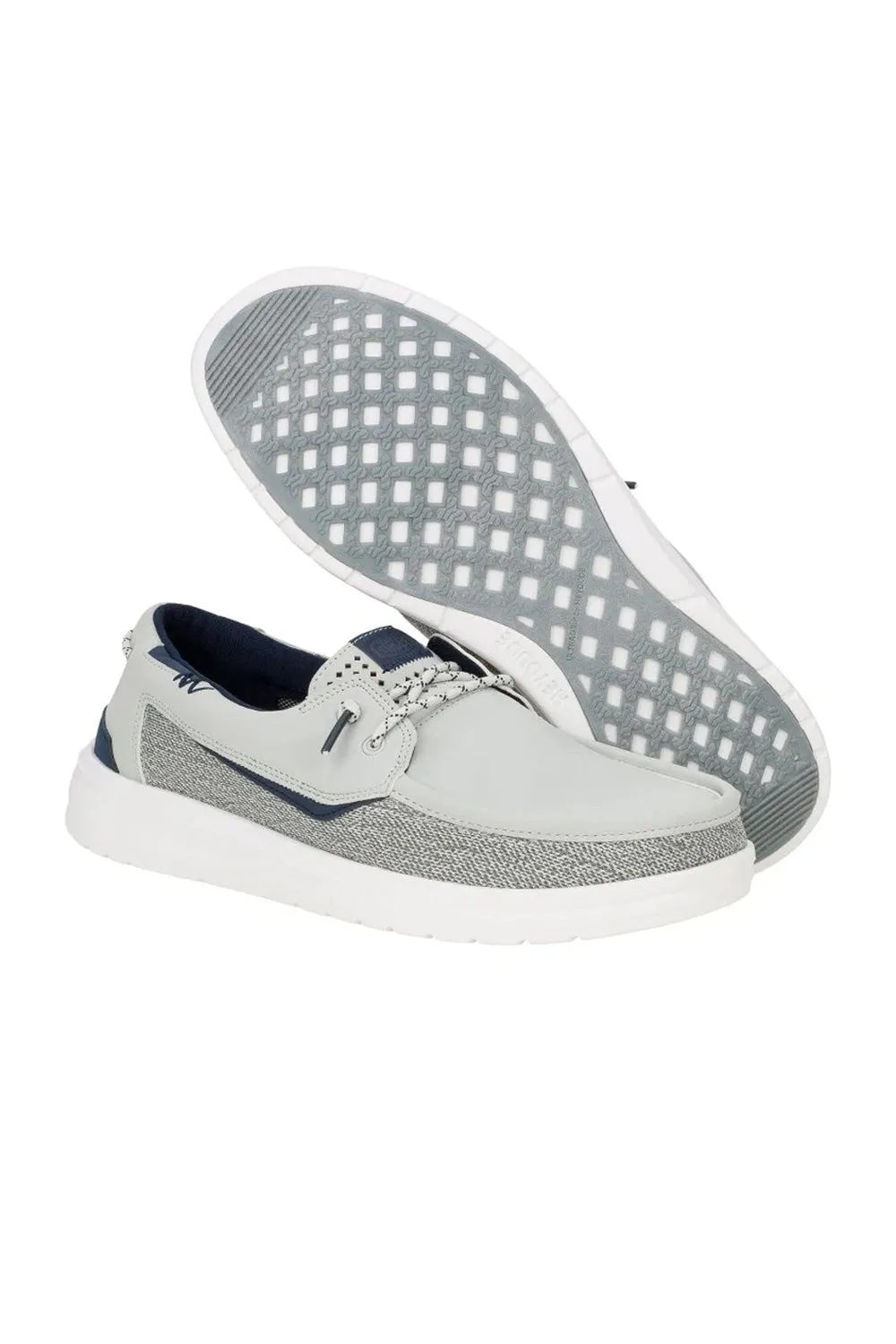 HEYDUDE Men’s Welsch Grip Classic Mesh Shoes in Grey | 43154-1U7 sold by Glik’s product image thumbnail 4