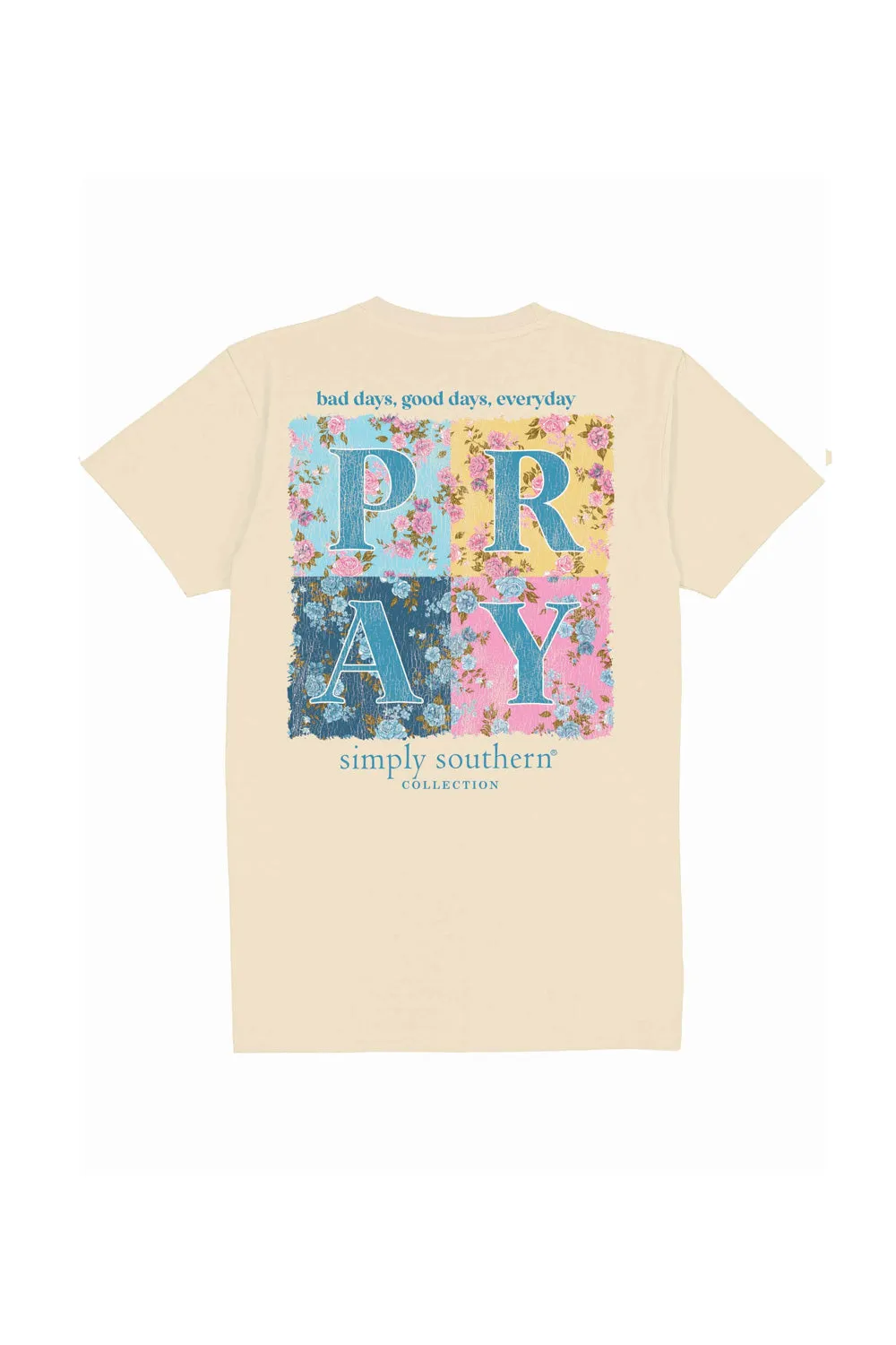 Simply Southern Youth Pray Everyday T-Shirt for Girls in Natural | YTH-SS-PRAY-NATURAL sold by Glik’s