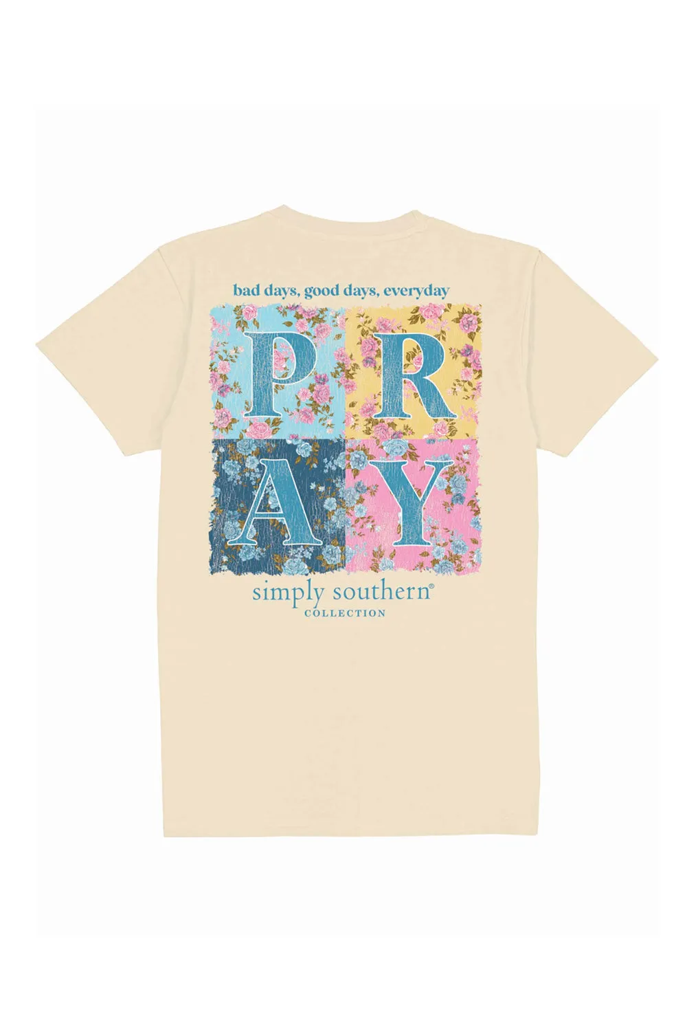 Simply Southern Pray Everyday T-Shirt for Women in Natural | SS-PRAY-NATURAL sold by Glik’s product image thumbnail 3