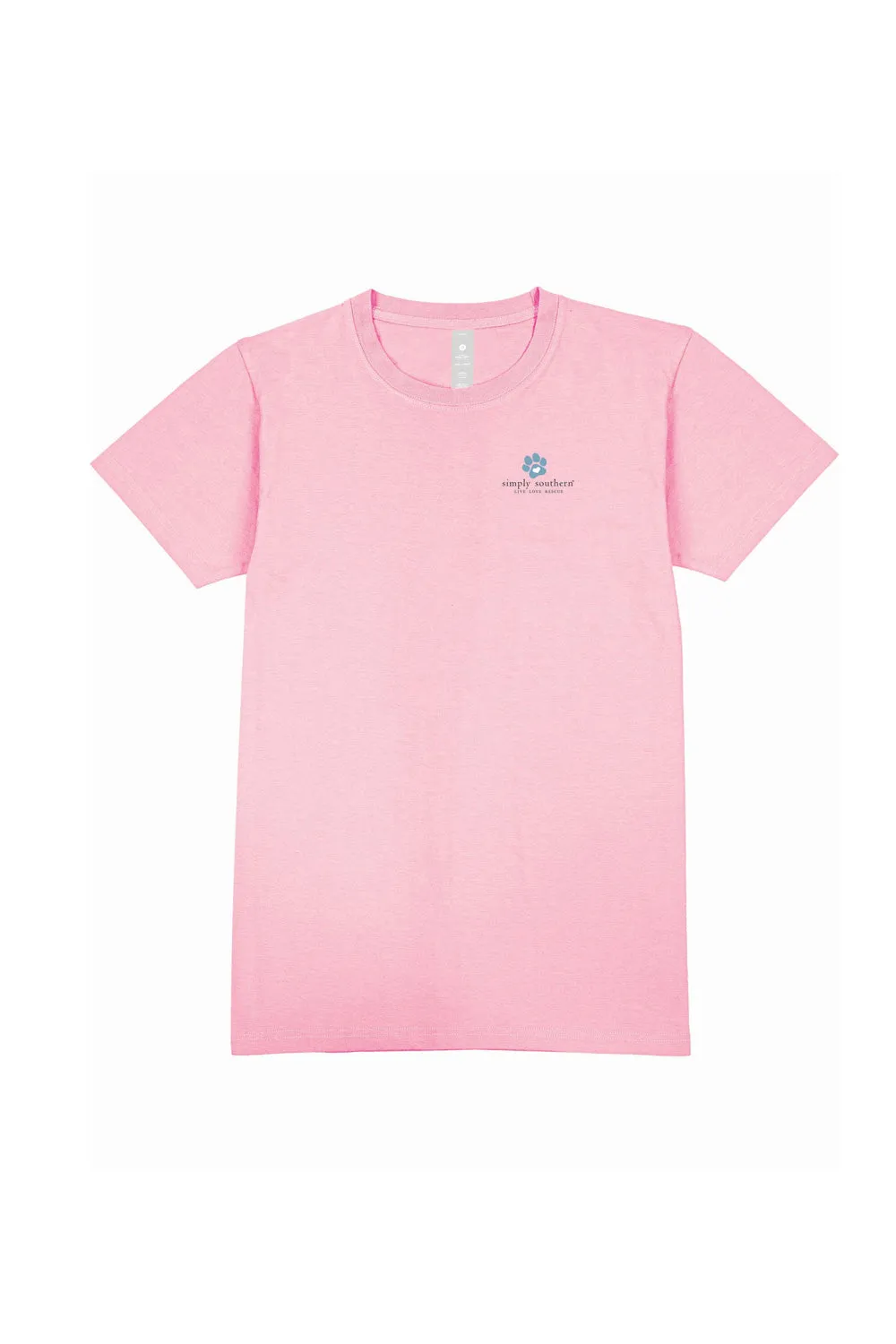 Simply Southern Youth Easily Distracted By Dogs T-shirt for Girls in Pink | YTH-SS-EASILY-FANCYCANDY sold by Glik’s product image thumbnail 2
