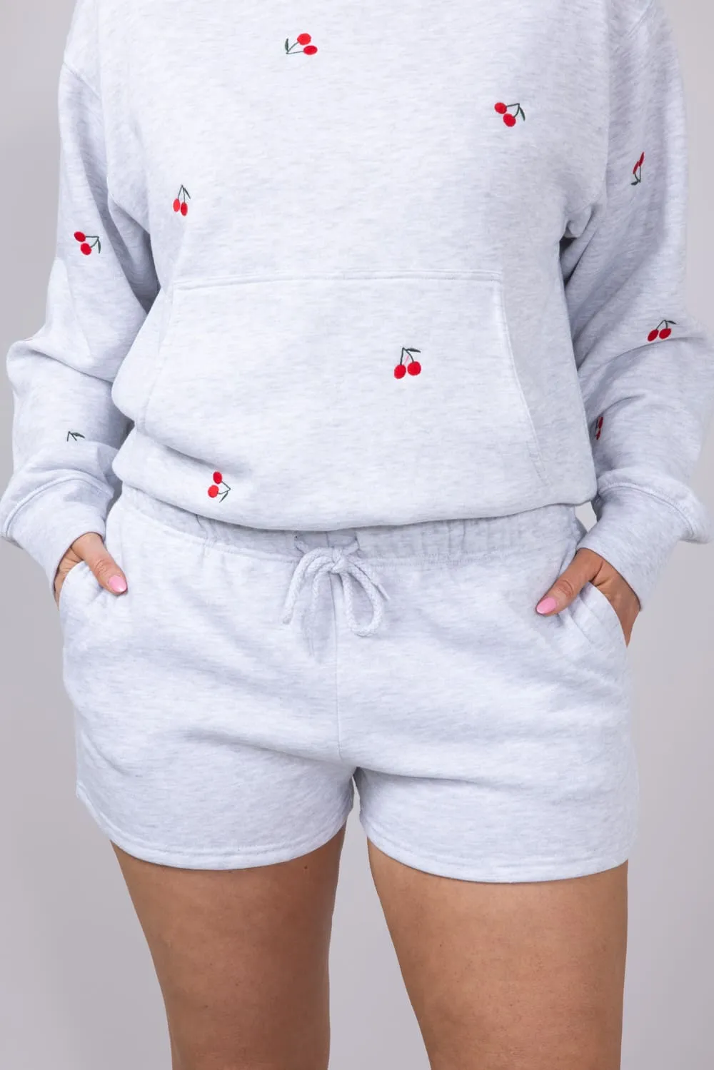 1897 Active Basic Fleece Shorts for Women in Ice Grey | H420-ICEGREY sold by Glik’s