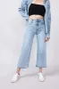 Thread & Supply High Rise Luca Vintage Cropped Wide Leg Jeans for Women | B2379VSDTS-LIGHTWASH sold by Glik’s