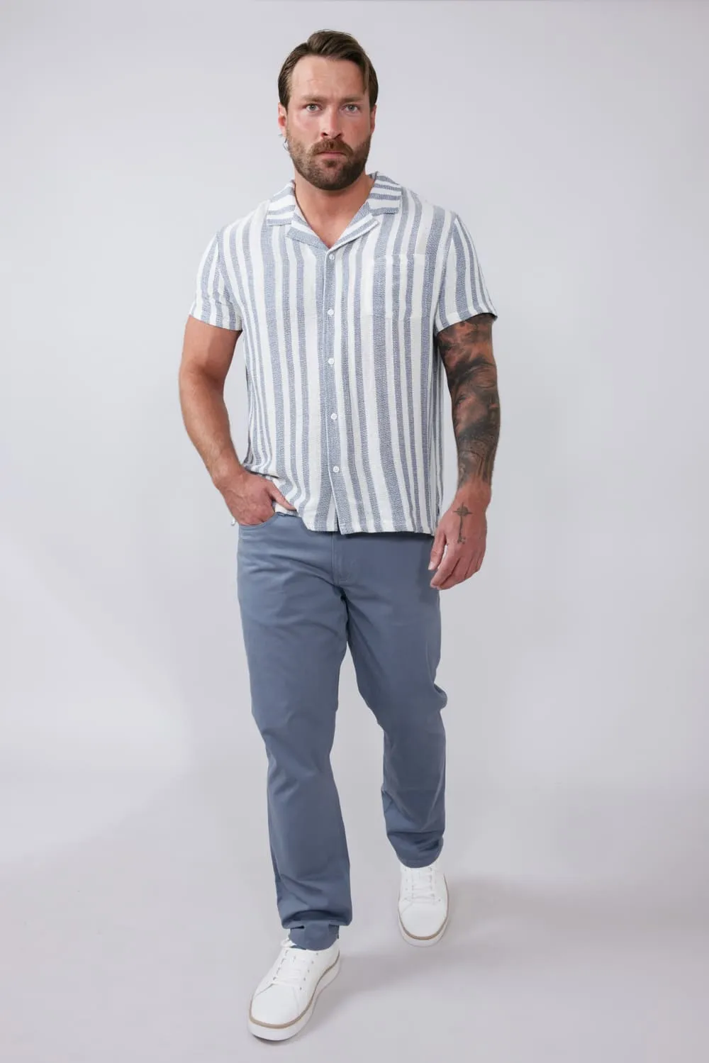 Copper & Oak Leader Chino Pants for Men in River Blue | K5S817-420-RIVERBLUE sold by Glik’s product image thumbnail 2